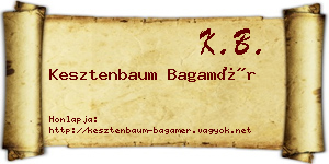 Kesztenbaum Bagamér névjegykártya